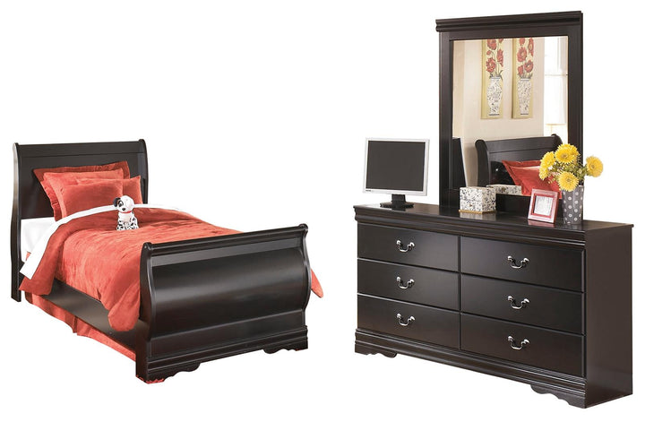 ASHLEY FURNITURE PKG002542 Twin Sleigh Bed With Mirrored Dresser
