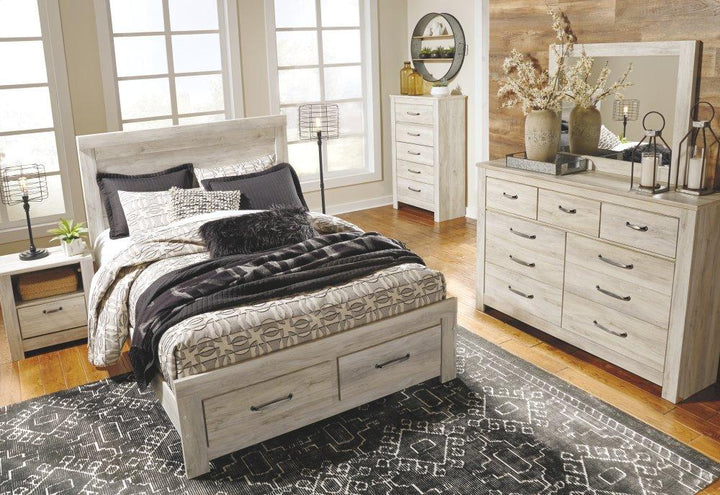 ASHLEY FURNITURE PKG000496 Queen Panel Bed With 2 Nightstands