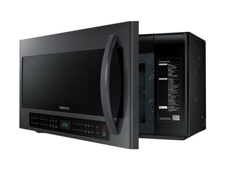 SAMSUNG ME21R7051SG 2.1 cu. ft. Over-the-Range Microwave with Sensor Cooking in Fingerprint Resistant Black Stainless Steel