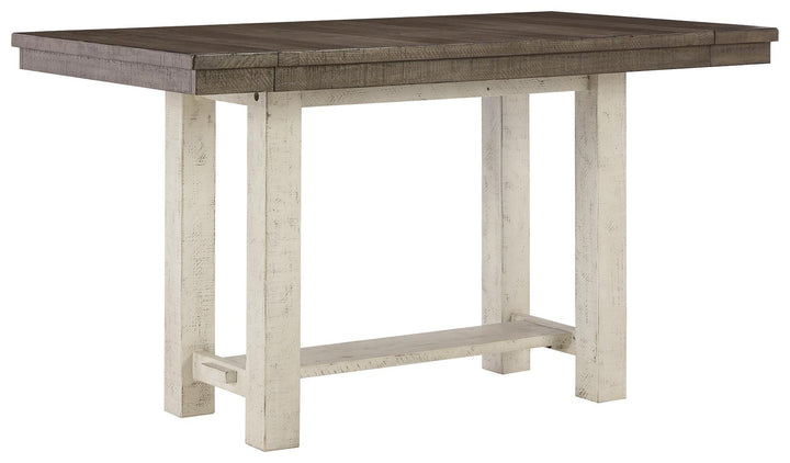 ASHLEY FURNITURE PKG013356 Counter Height Dining Table and 6 Barstools and Bench