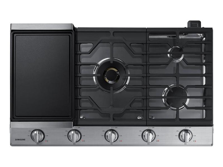 SAMSUNG NA36N7755TS 36" Smart Gas Cooktop with 22K BTU Dual Power Burner in Stainless Steel