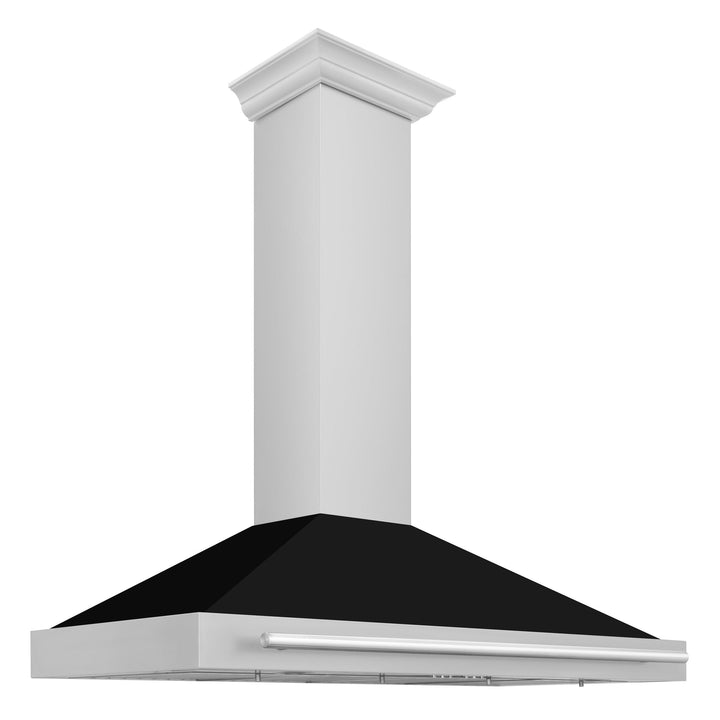 ZLINE KITCHEN AND BATH KB4STXBLM48 ZLINE 48" Stainless Steel Range Hood with Shell and Stainless Steel Handle