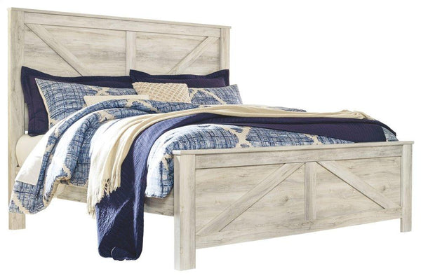 ASHLEY FURNITURE B331B10 Bellaby King Crossbuck Panel Bed