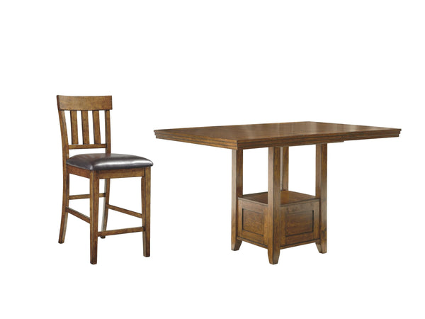 ASHLEY FURNITURE PKG002063 Counter Height Dining Table and 6 Barstools