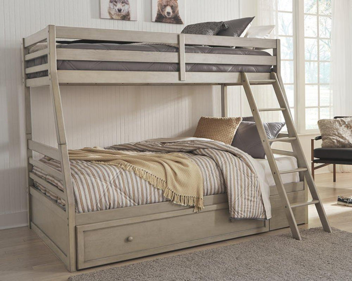 ASHLEY FURNITURE B733B23 Lettner Twin Over Full Bunk Bed With 1 Large Storage Drawer
