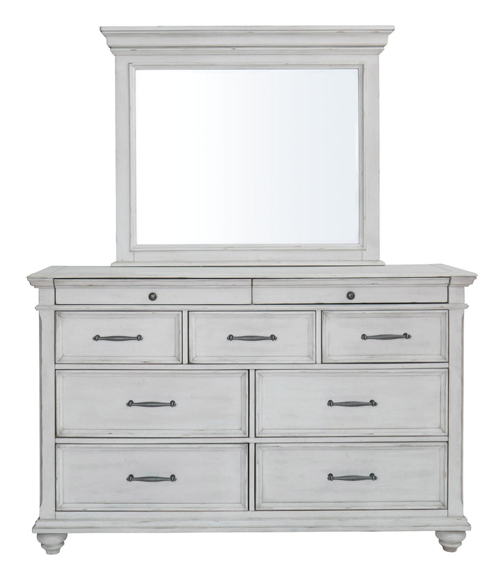 ASHLEY FURNITURE PKG007939 Queen Panel Bed With Storage With Mirrored Dresser and Chest