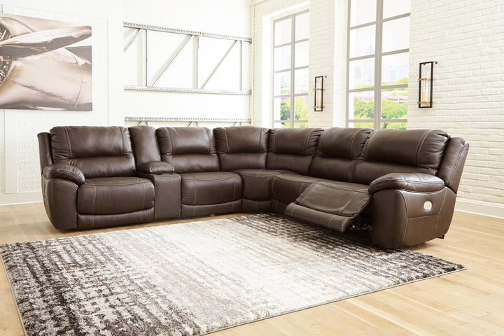 ASHLEY FURNITURE U71604S2 Dunleith 6-piece Power Reclining Sectional