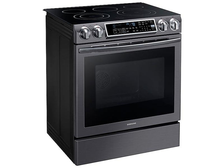 SAMSUNG NE58K9500SG 5.8 cu. ft. Slide-in Electric Range with Dual Convection in Black Stainless Steel