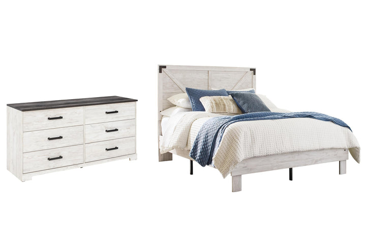 ASHLEY FURNITURE PKG009332 Queen Platform Bed With Dresser