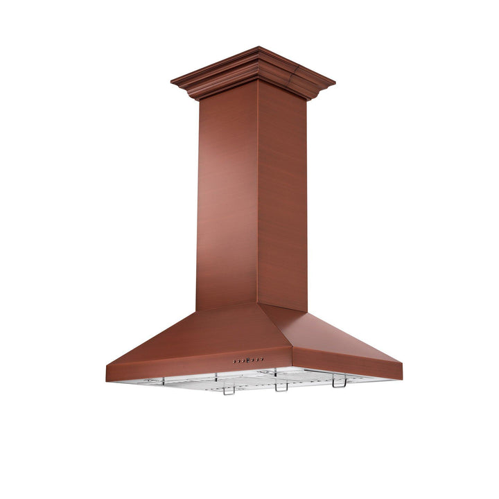 ZLINE KITCHEN AND BATH 8KL3IC36 ZLINE 36" Designer Series Copper Island Mount Range Hood