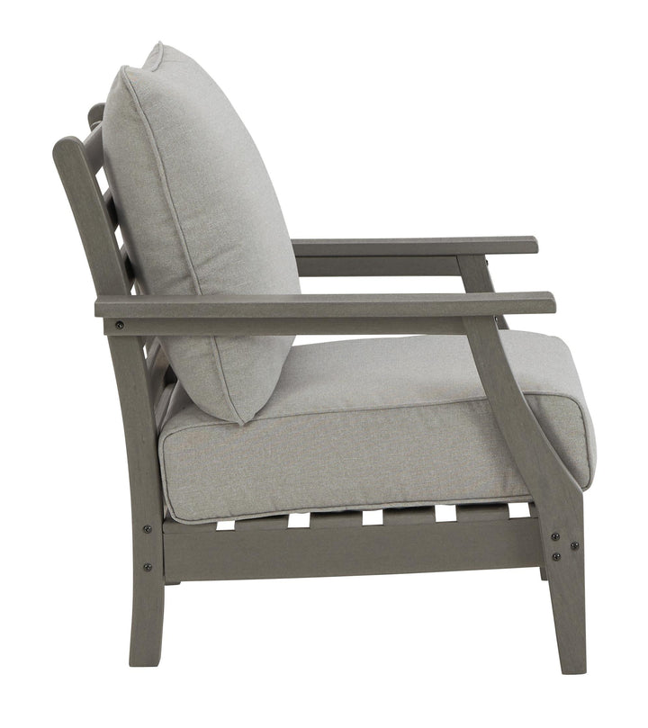 ASHLEY FURNITURE PKG011422 Outdoor Sofa and Loveseat With 2 Lounge Chairs and End Table