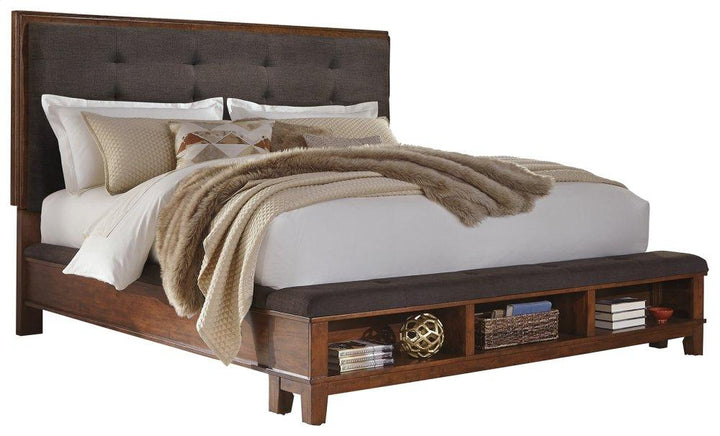 ASHLEY FURNITURE B594B4 Ralene King Upholstered Panel Bed