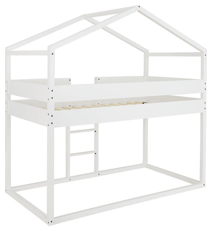 ASHLEY FURNITURE B082B2 Flannibrook Twin Over Twin House Loft Bed