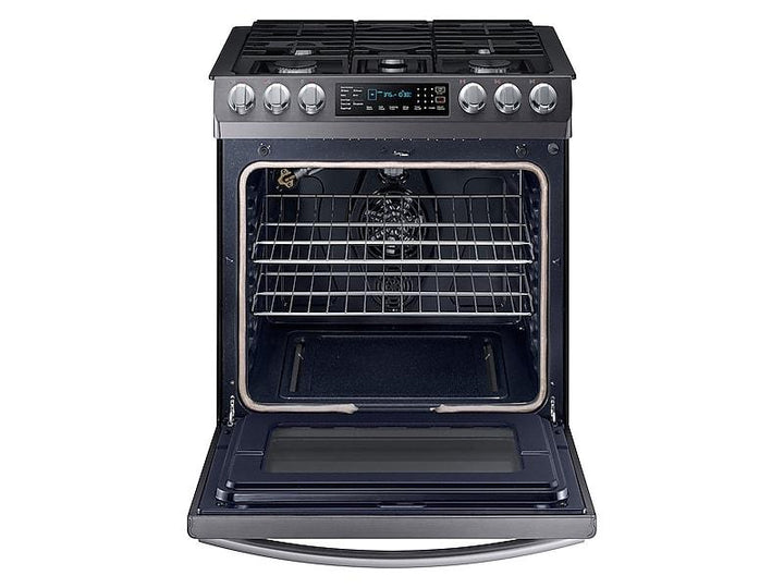 SAMSUNG NX58N9420SG 5.8 cu. ft. Slide-in Gas Range with Convection in Black Stainless Steel