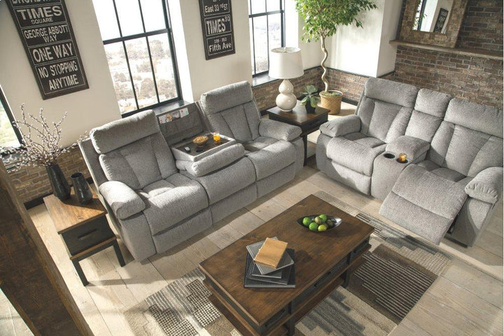 ASHLEY FURNITURE 7620489 Mitchiner Reclining Sofa With Drop Down Table