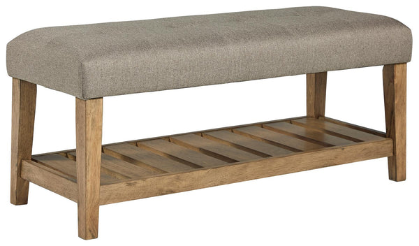 ASHLEY FURNITURE A3000302 Cabellero Upholstered Accent Bench