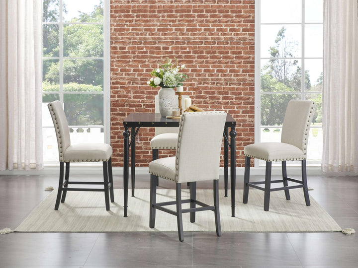 ASHLEY FURNITURE PKG013262 Counter Height Dining Table and 4 Barstools