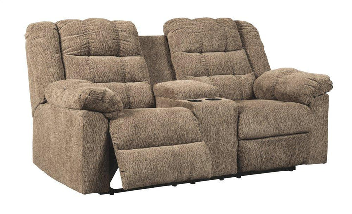 ASHLEY FURNITURE 5840194 Workhorse Reclining Loveseat With Console