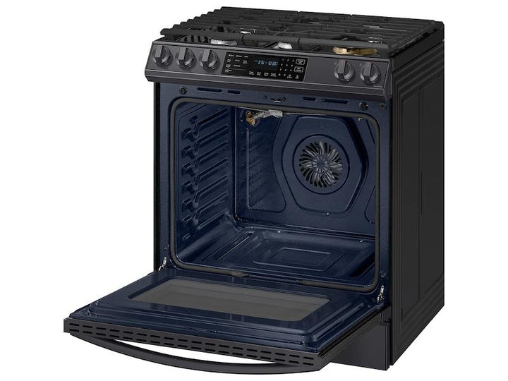 SAMSUNG NX60T8511SG 6.0 cu ft. Smart Slide-in Gas Range with Air Fry in Black Stainless Steel