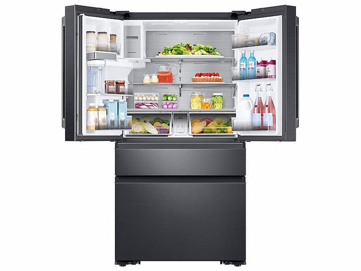 SAMSUNG RF23M8960MT 23 cu. ft. Counter Depth 4-Door French Door Freestanding Chef Collection Refrigerator in Matte Black Stainless Steel