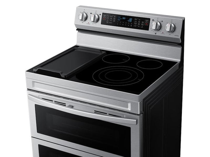 SAMSUNG NE63A6751SS 6.3 cu. ft. Smart Freestanding Electric Range with Flex Duo TM , No-Preheat Air Fry & Griddle in Stainless Steel