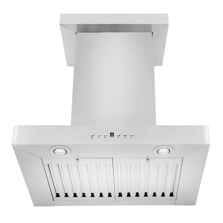 ZLINE KITCHEN AND BATH KECRN24 ZLINE Convertible Vent Wall Mount Range Hood in Stainless Steel with Crown Molding Size: 24 inch