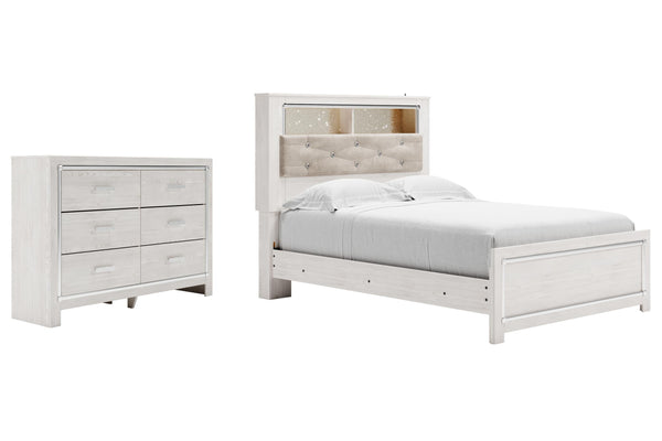ASHLEY FURNITURE PKG010615 Full Panel Bookcase Bed With Dresser