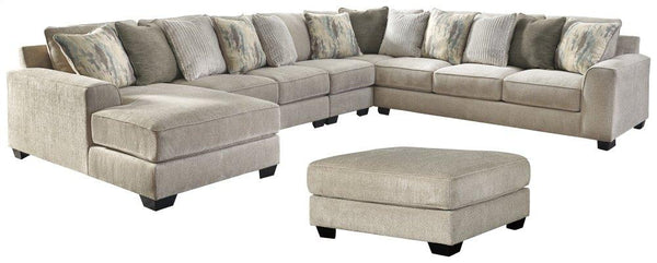 ASHLEY FURNITURE 39504U1 Ardsley 5-piece Sectional With Ottoman