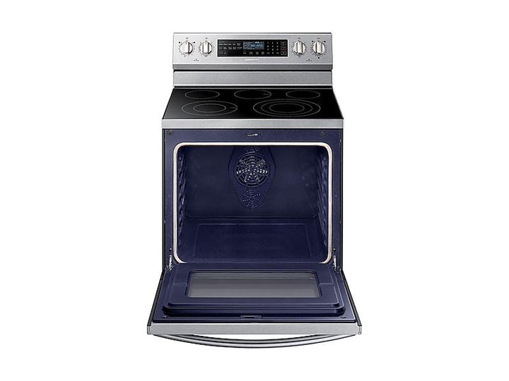 SAMSUNG NE59N6650SS 5.9 cu. ft. Freestanding Electric Range with True Convection & Steam Assist in Stainless Steel