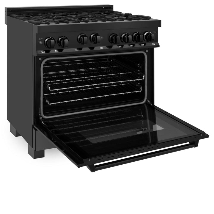 ZLINE KITCHEN AND BATH RGB30 ZLINE 30" 4.0 cu. ft. Range with Gas Stove and Gas Oven in Black Stainless Steel Color: Black Stainless Steel