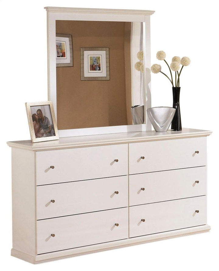 ASHLEY FURNITURE PKG000011 Queen Panel Bed With Mirrored Dresser, Chest and 2 Nightstands