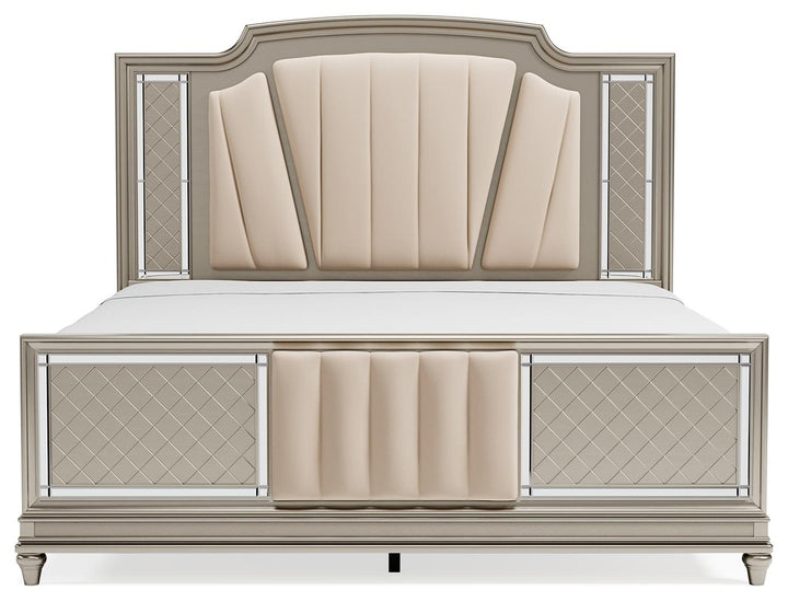 ASHLEY FURNITURE B744B4 Chevanna California King Upholstered Panel Bed