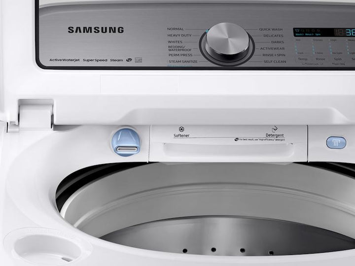 SAMSUNG WA54R7600AW 5.4 cu. ft. Top Load Washer with Super Speed in White