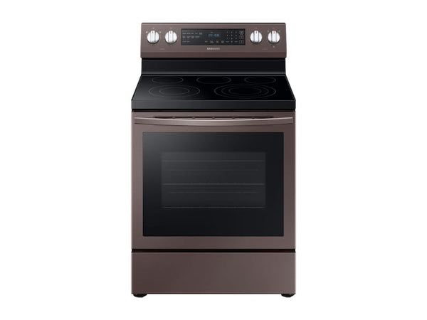 SAMSUNG NE59R6631ST 5.9 cu. ft. Freestanding Electric Range with True Convection in Tuscan Stainless Steel