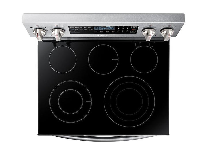 SAMSUNG NE59N6650SS 5.9 cu. ft. Freestanding Electric Range with True Convection & Steam Assist in Stainless Steel