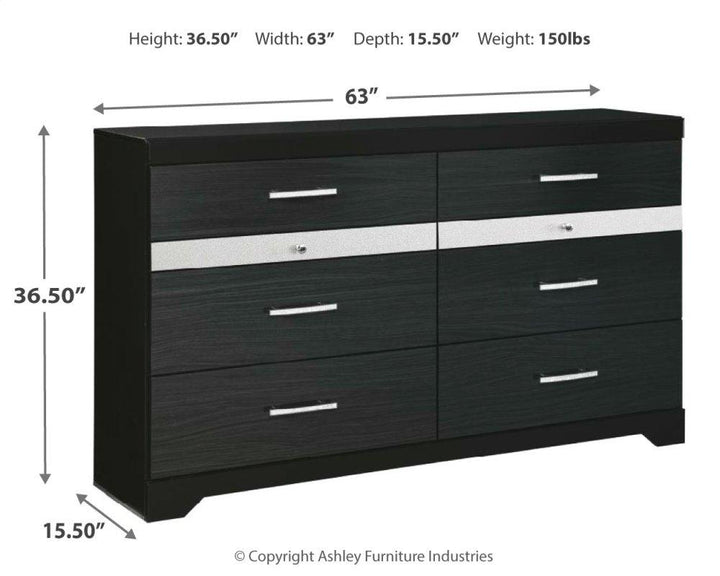 ASHLEY FURNITURE PKG007636 King/california King Panel Headboard With Dresser