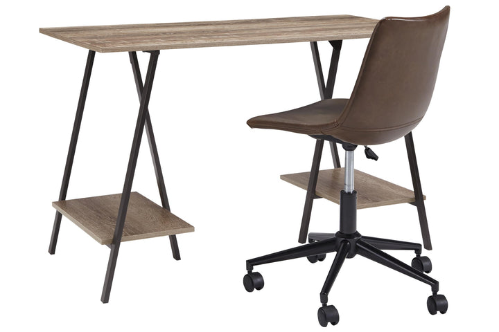 ASHLEY FURNITURE PKG008050 Home Office Desk With Chair