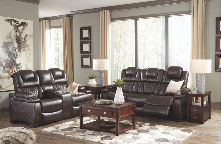 ASHLEY FURNITURE 7540718 Warnerton Power Reclining Loveseat With Console