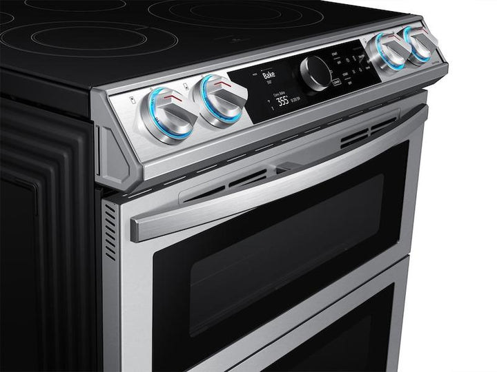 SAMSUNG NE63T8751SS 6.3 cu ft. Smart Slide-in Electric Range with Smart Dial, Air Fry, & Flex Duo TM in Stainless Steel