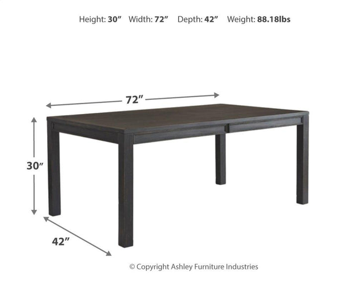 ASHLEY FURNITURE PKG014131 Dining Table and 2 Chairs and Bench