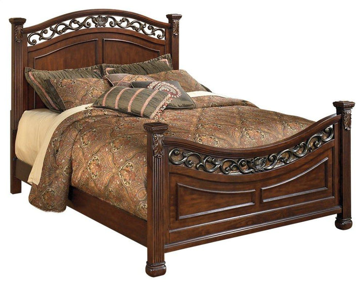 ASHLEY FURNITURE PKG005620 Queen Panel Bed With Mirrored Dresser and Chest