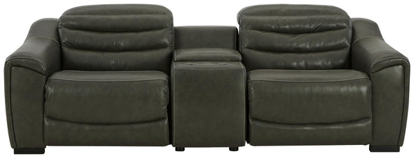 ASHLEY FURNITURE U63404S2 Center Line 3-piece Power Reclining Loveseat With Console