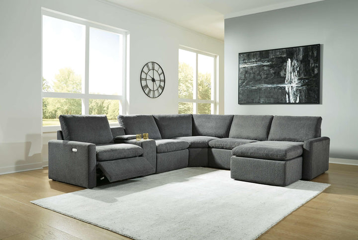 ASHLEY FURNITURE 60508S8 Hartsdale 6-piece Right Arm Facing Reclining Sectional With Console and Chaise