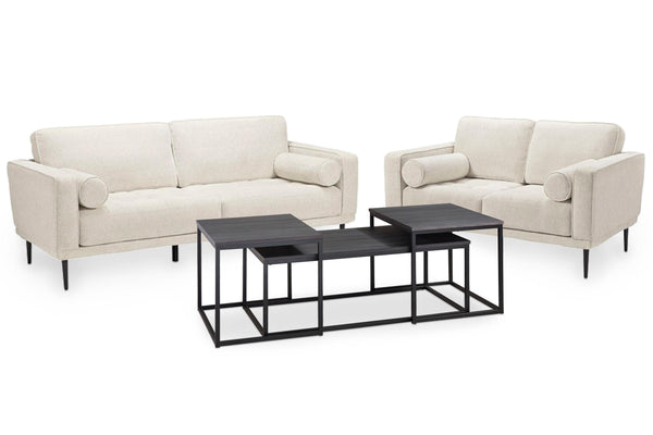 ASHLEY FURNITURE PKG014407 Sofa and Loveseat With Coffee Table and 2 End Tables