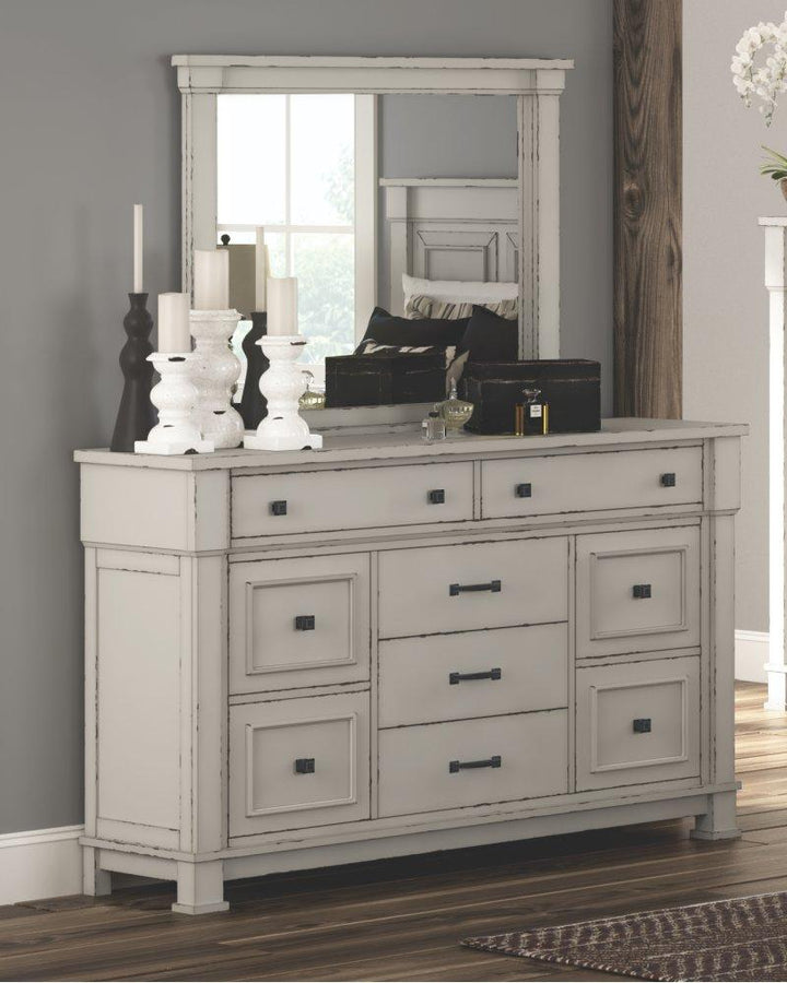 ASHLEY FURNITURE PKG000724 King Panel Bed With Mirrored Dresser