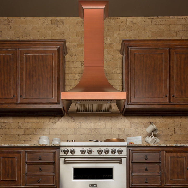 ZLINE KITCHEN AND BATH 8632C36 ZLINE Designer Series Copper Finish Wall Range Hood Size: 36 Inch