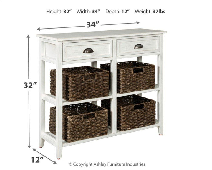 ASHLEY FURNITURE A4000139 Oslember Sofa/console Table