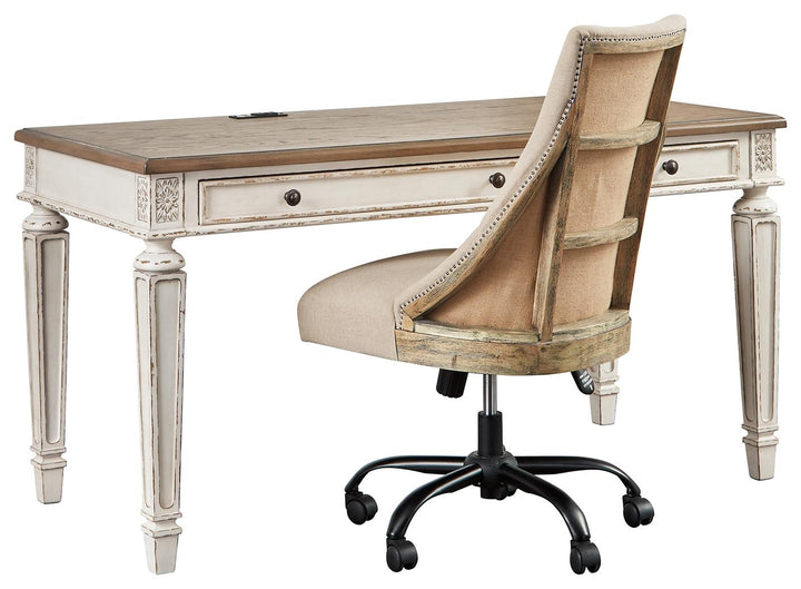 ASHLEY FURNITURE PKG008078 Home Office Desk With Chair