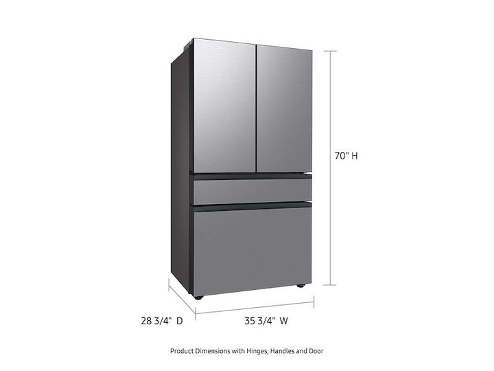 SAMSUNG RF23BB8600QLAA Bespoke 4-Door French Door Refrigerator 23 cu. ft. with Beverage Center TM in Stainless Steel