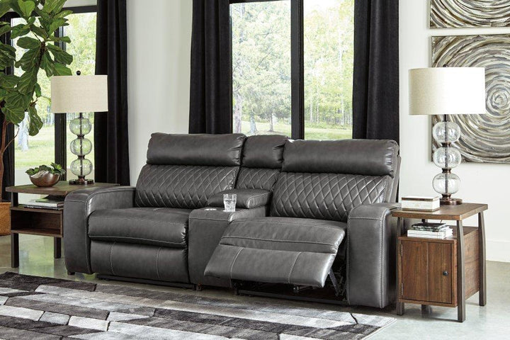 ASHLEY FURNITURE 55203S3 Samperstone 3-piece Power Reclining Sectional